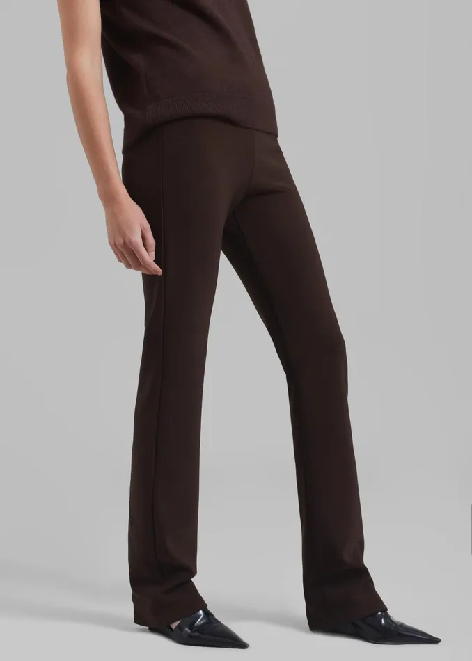 Women Mckenna Tailored Leggings 8211 Brown The Frankie Shop Bottoms