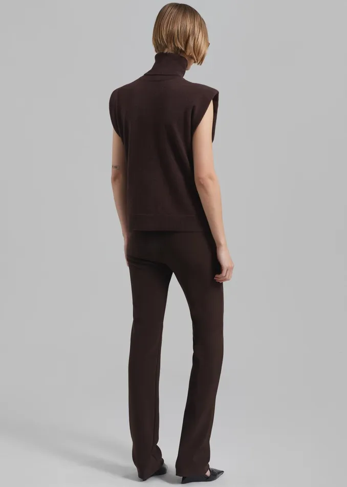 Women Mckenna Tailored Leggings 8211 Brown The Frankie Shop Bottoms