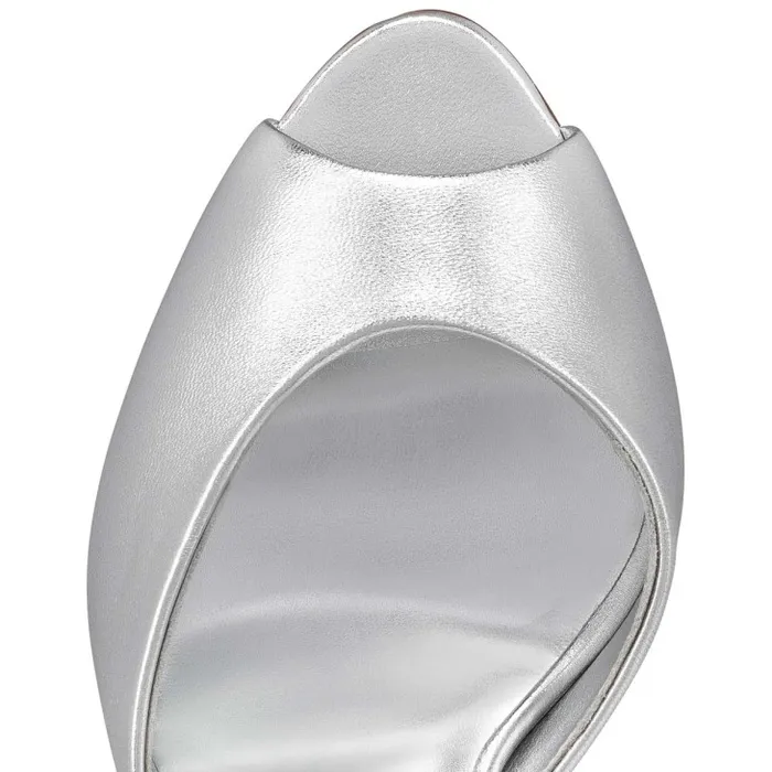 Women Me Dolly 100 Mm Mules 8211 Nappa Leather 8211 Silver Christian Louboutin Mules