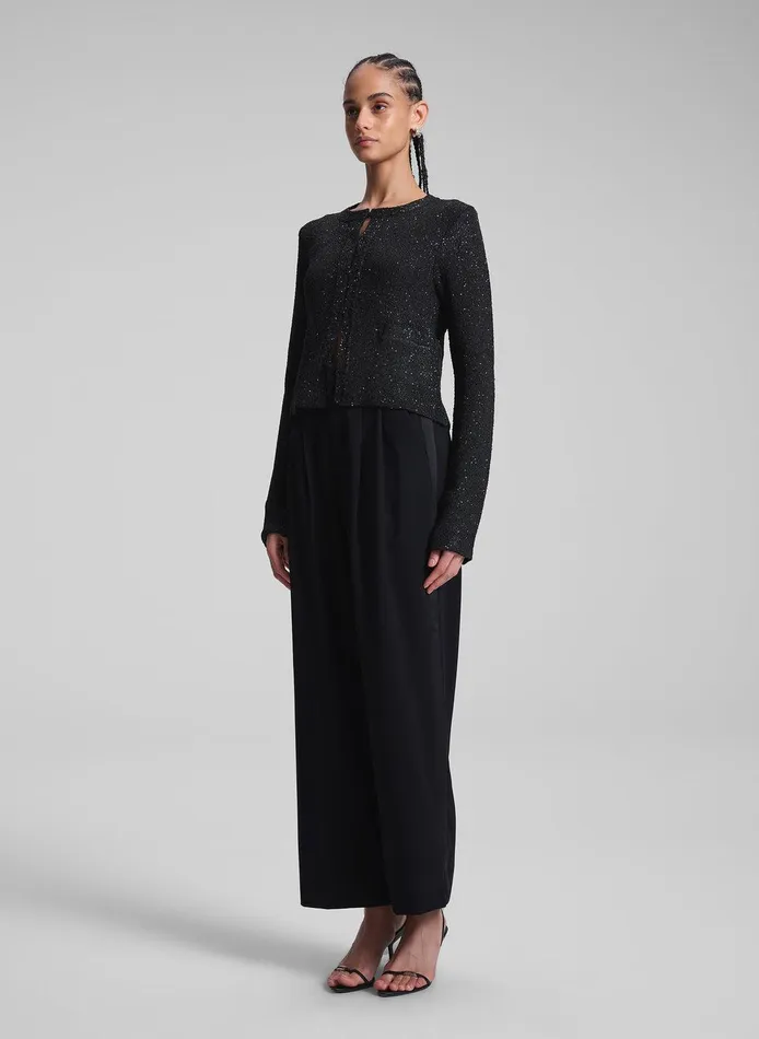 Women Meg Sequin Embellished Cardigan Blackblack ALC Tops