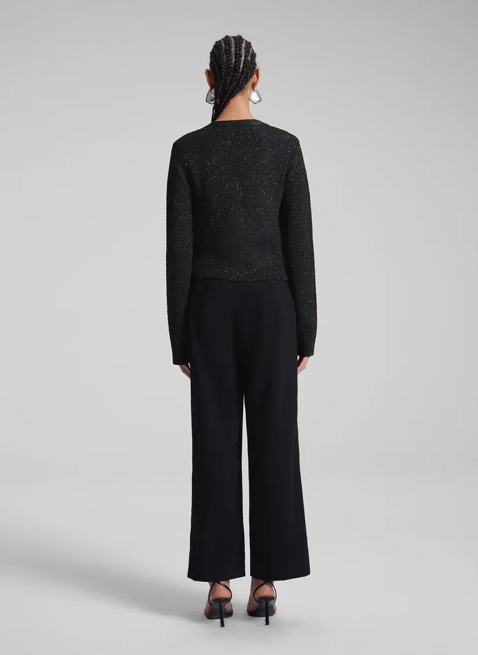 Women Meg Sequin Embellished Cardigan Blackblack ALC Tops