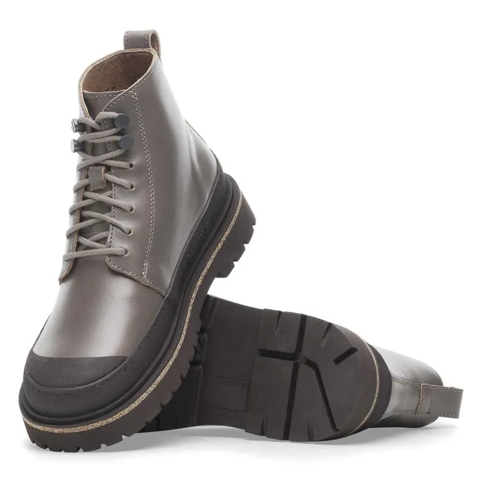 WomenMen Birkenstock Boots Prescott Lace Concrete Gray