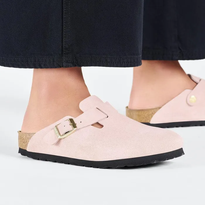 WomenMen Birkenstock Clogs Boston Light Rose