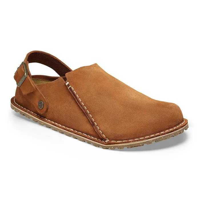 WomenMen Birkenstock Clogs Lutry Premium Suede Mink