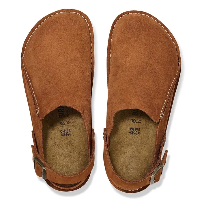 WomenMen Birkenstock Clogs Lutry Premium Suede Mink