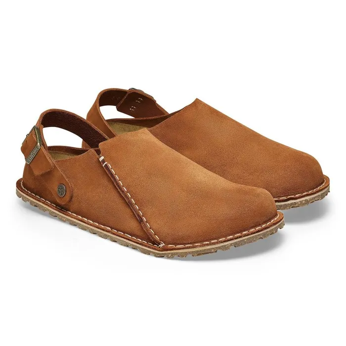 WomenMen Birkenstock Clogs Lutry Premium Suede Mink