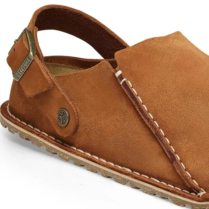 WomenMen Birkenstock Clogs Lutry Premium Suede Mink