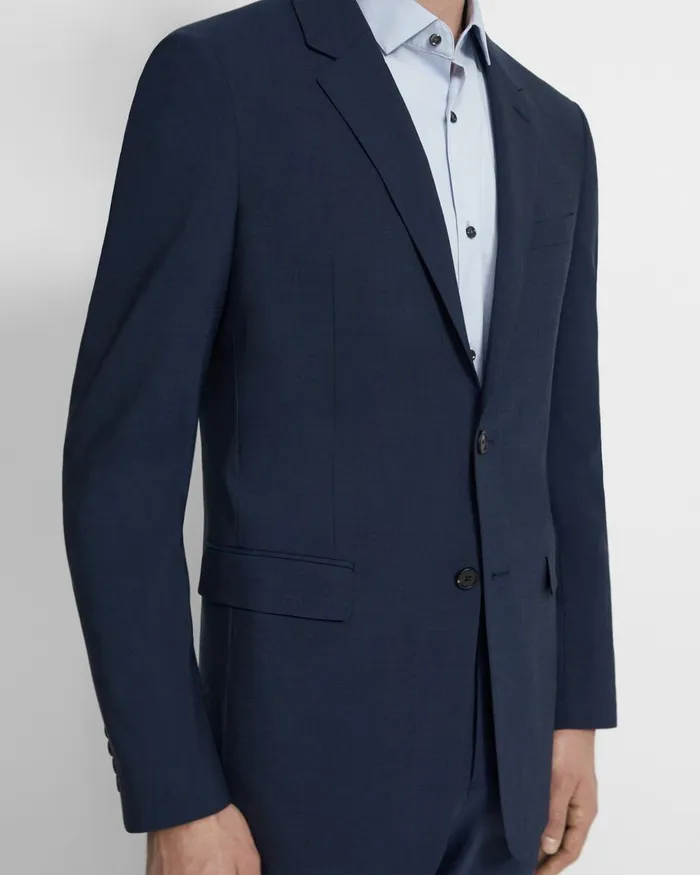 WomenMen Blazers Jackets Theory Structured Blazer In Stretch Wool Altitude