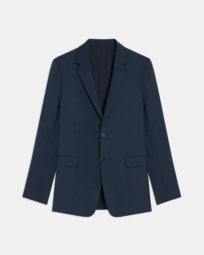 WomenMen Blazers Jackets Theory Structured Blazer In Stretch Wool Altitude