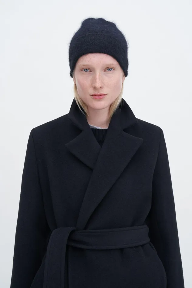 WomenMen Fluffy Hat Ink Black Filippa K Hats and Scarves