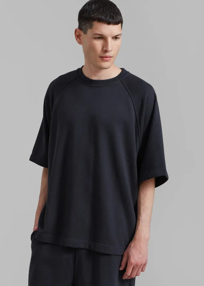 WomenMen Newton Sweat Tee 8211 Black The Frankie Shop Loungewear
