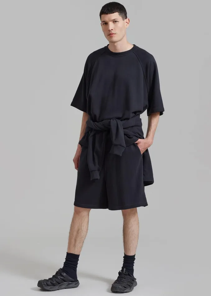 WomenMen Newton Sweat Tee 8211 Black The Frankie Shop Loungewear