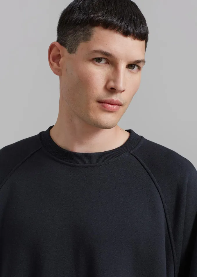 WomenMen Newton Sweat Tee 8211 Black The Frankie Shop Loungewear