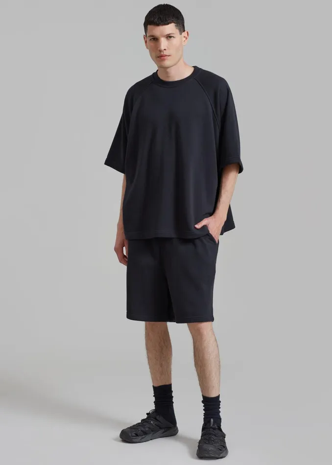 WomenMen Newton Sweat Tee 8211 Black The Frankie Shop Loungewear