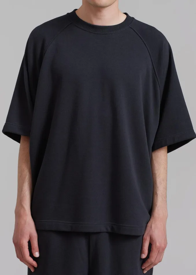 WomenMen Newton Sweat Tee 8211 Black The Frankie Shop Loungewear