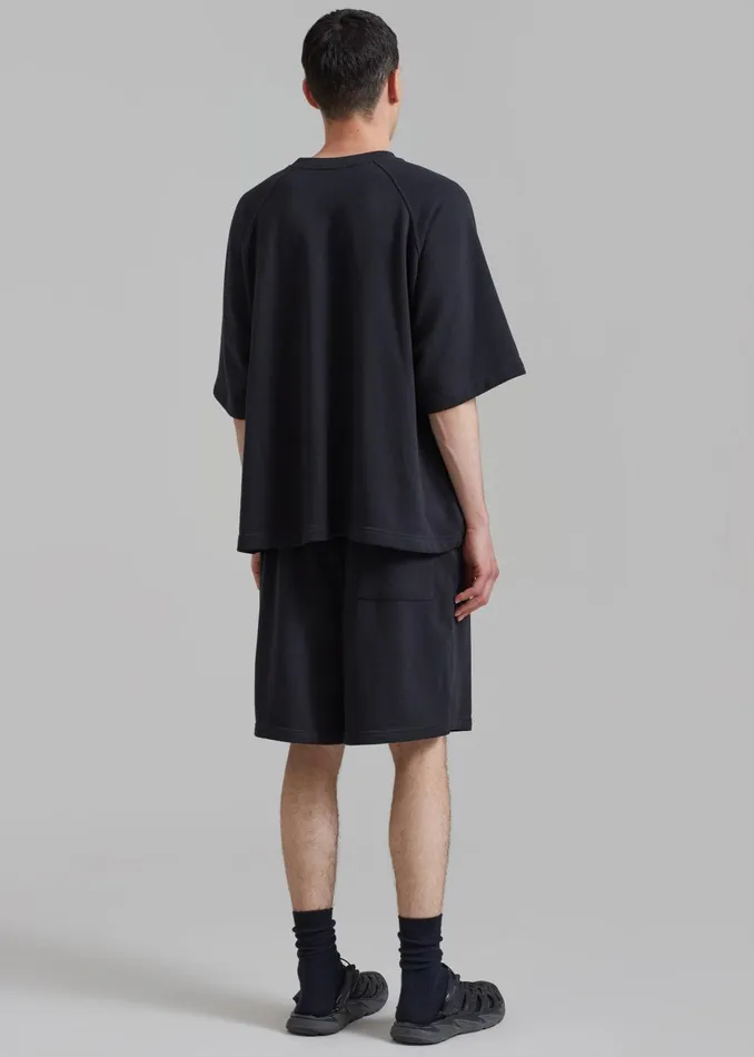WomenMen Newton Sweat Tee 8211 Black The Frankie Shop Loungewear