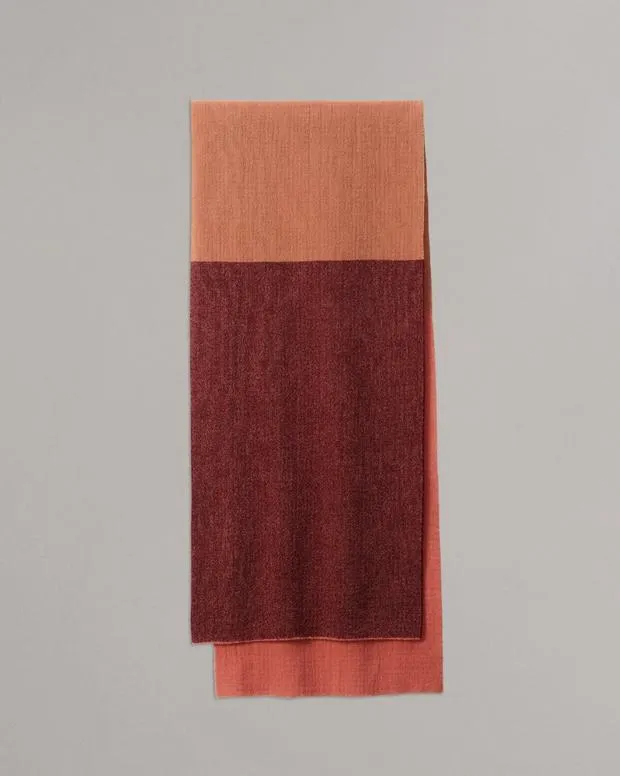 WomenMen Scarves and Ponchos Rag and Bone Mille Virgin Wool Scarf Wine Multi