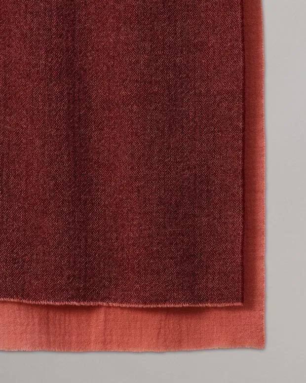 WomenMen Scarves and Ponchos Rag and Bone Mille Virgin Wool Scarf Wine Multi
