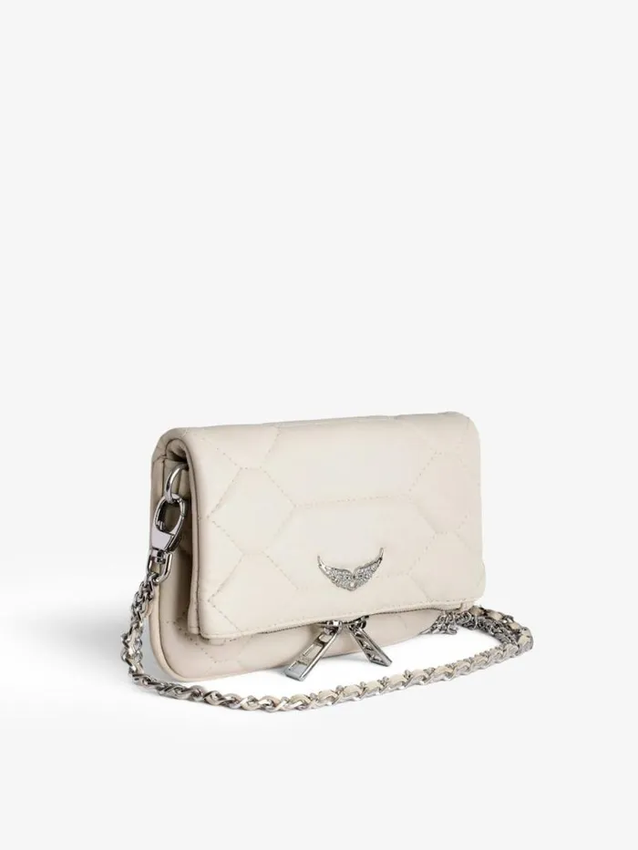 WomenMen Zadig and Voltaire Clutches Rock Nano XL Mat Scale Bag Flash WomenMen Zadig and Voltaire Clutches Rock Nano XL Mat Scale Bag Flash
