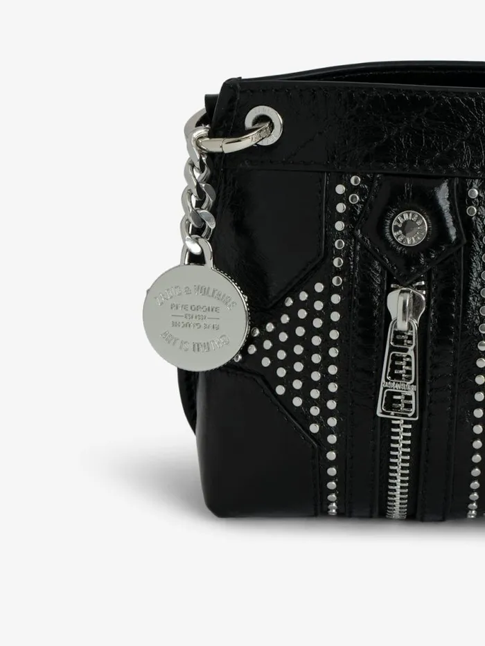 WomenMen Zadig and Voltaire Clutches Sunny Mood Studs Bag Black