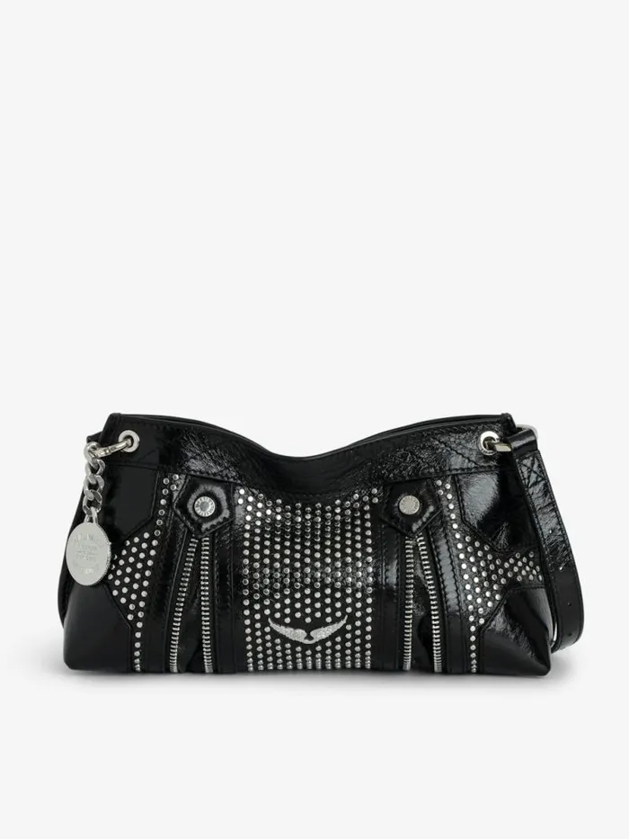 WomenMen Zadig and Voltaire Clutches Sunny Mood Studs Bag Black