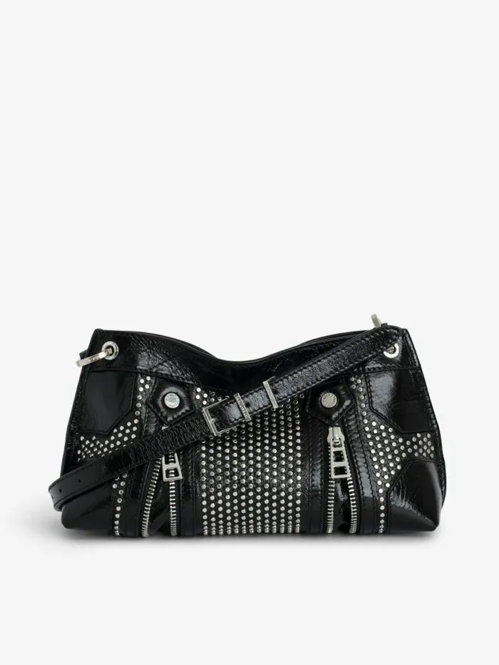 WomenMen Zadig and Voltaire Clutches Sunny Mood Studs Bag Black