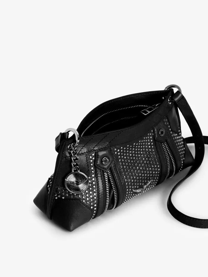 WomenMen Zadig and Voltaire Clutches Sunny Mood Studs Bag Black