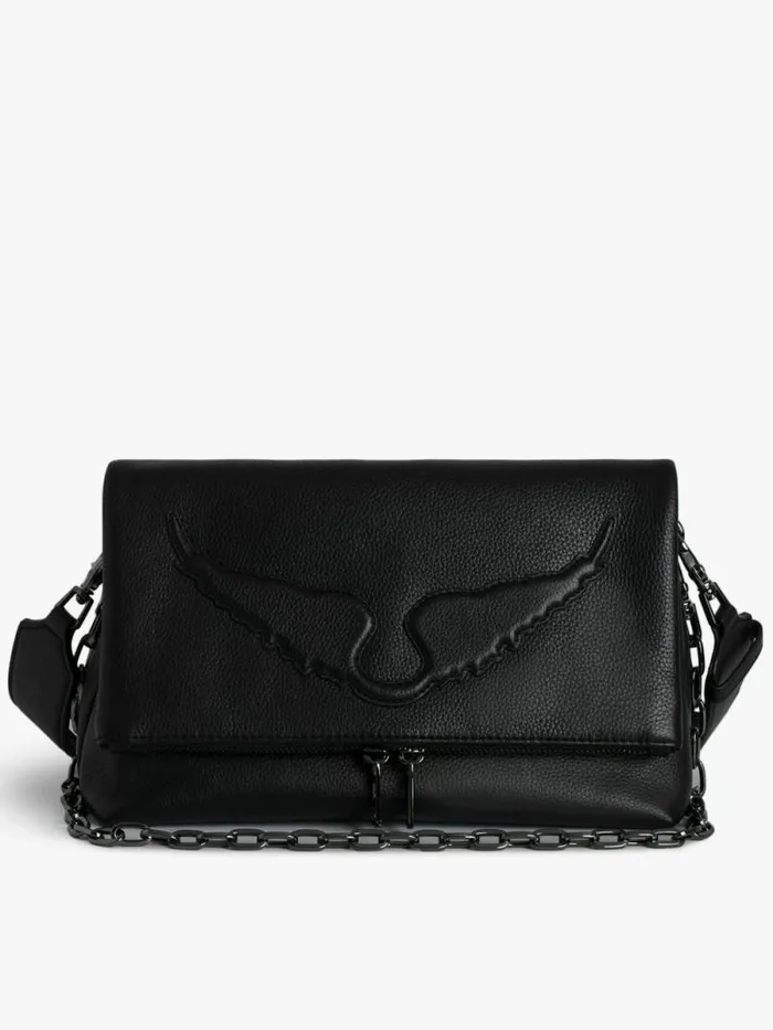 WomenMen Zadig and Voltaire Shoulder Bags Rocky Bag Black