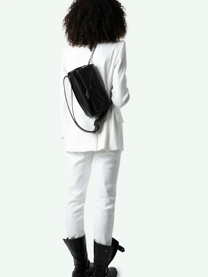 WomenMen Zadig and Voltaire Shoulder Bags Rocky Bag Black WomenMen Zadig and Voltaire Shoulder Bags Rocky Bag Black
