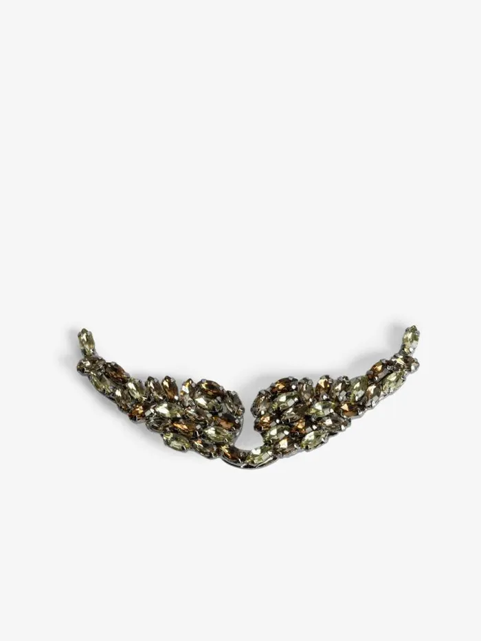 WomenMen Zadig and Voltaire Straps and Accessories StrassXL Swing Your Wings Charm Old Gold
