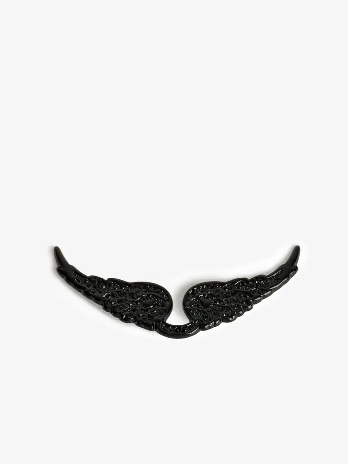 WomenMen Zadig and Voltaire Straps and Accessories Swing Your Wings Charm Black Mattjet