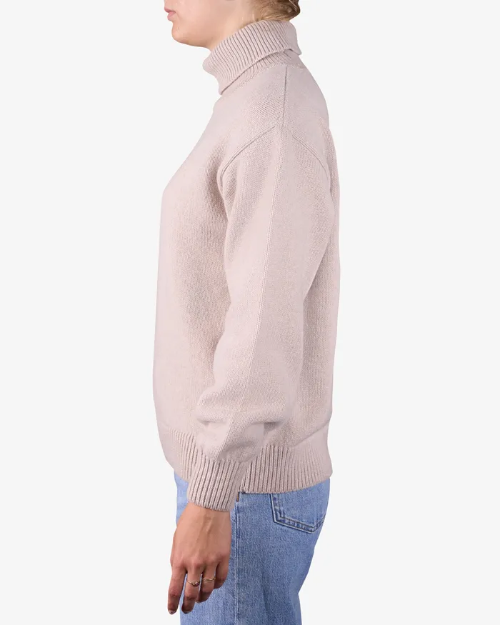 Women Merino Wool Turtleneck 8211 Heather Grey Knit Sweaters Colorfulstandard