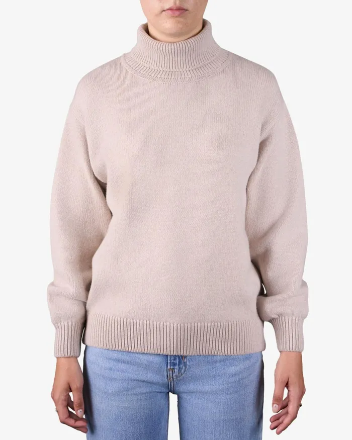 Women Merino Wool Turtleneck Scarlet Red Colorful Standard Knit Sweaters
