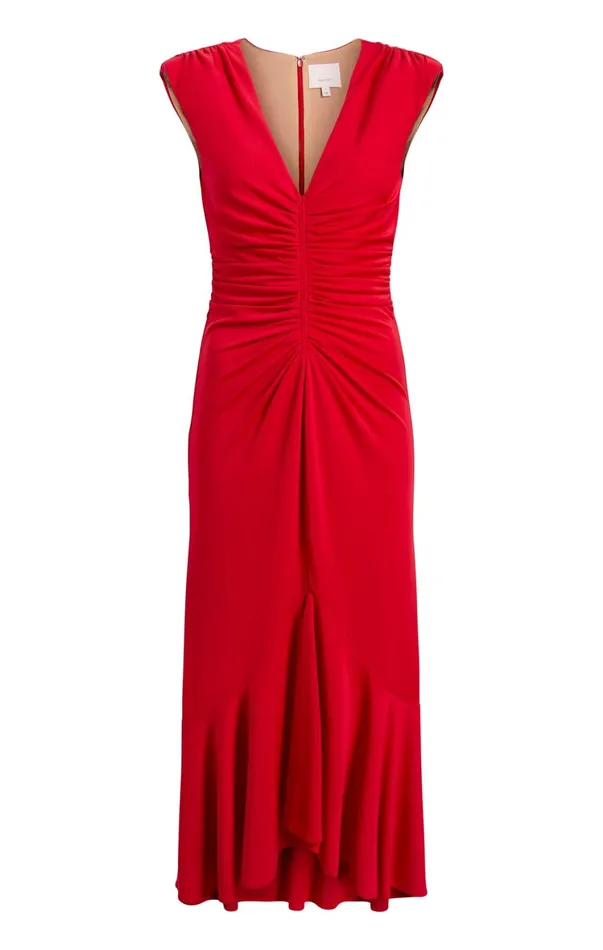Women Midi Cinq Sept Dianne Dress Candy Apple