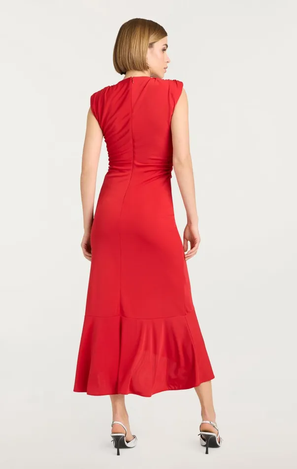 Women Midi Cinq Sept Dianne Dress Candy Apple