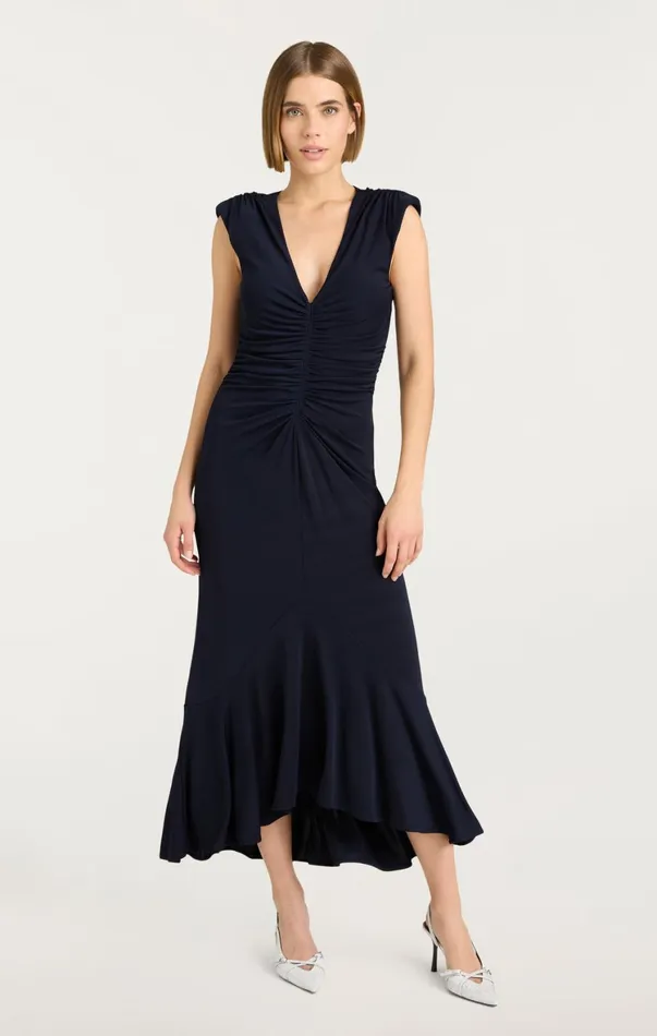 Women Midi Cinq Sept Dianne Dress Navy