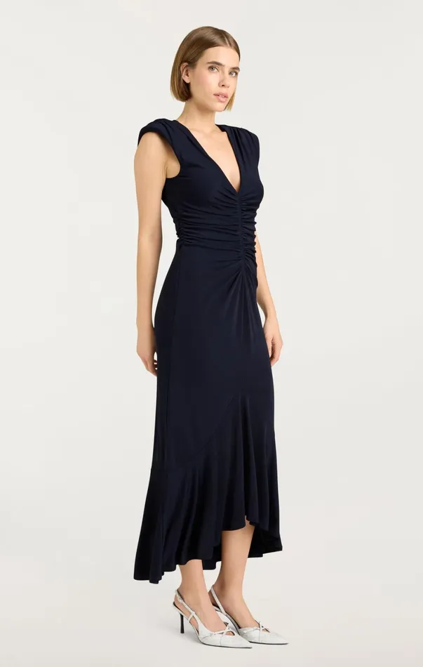 Women Midi Cinq Sept Dianne Dress Navy