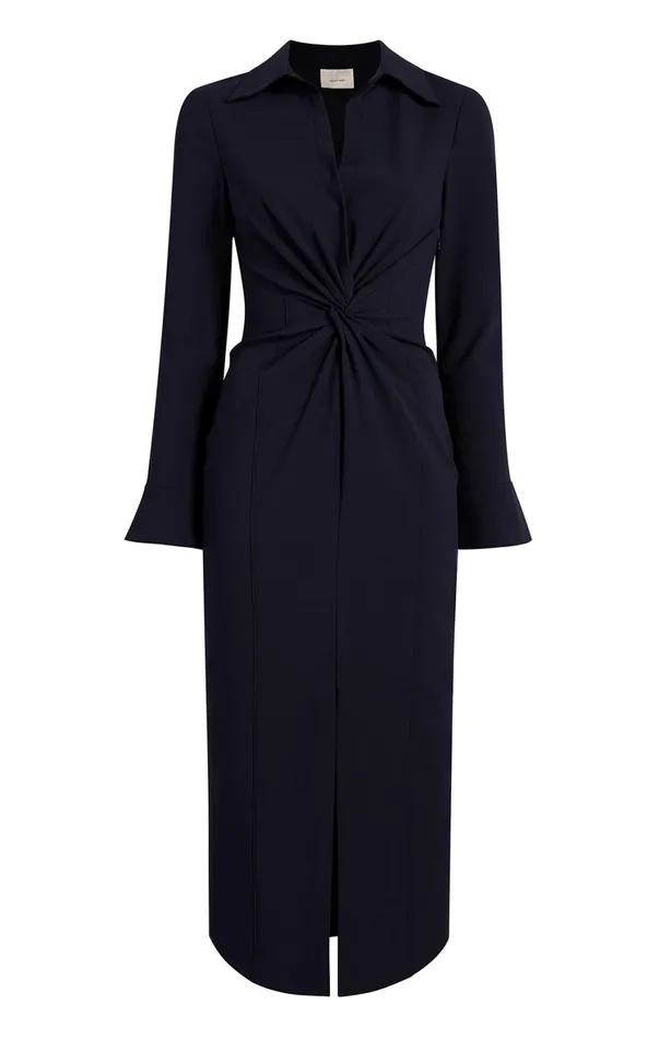 Women Midi Cinq Sept Midi Mckenna Dress Navy