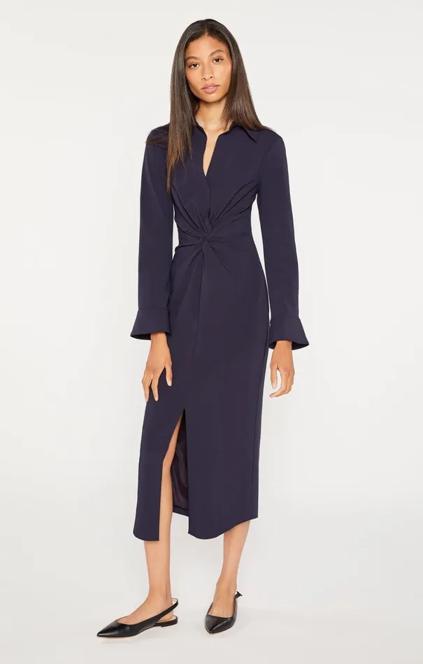 Women Midi Cinq Sept Midi Mckenna Dress Navy