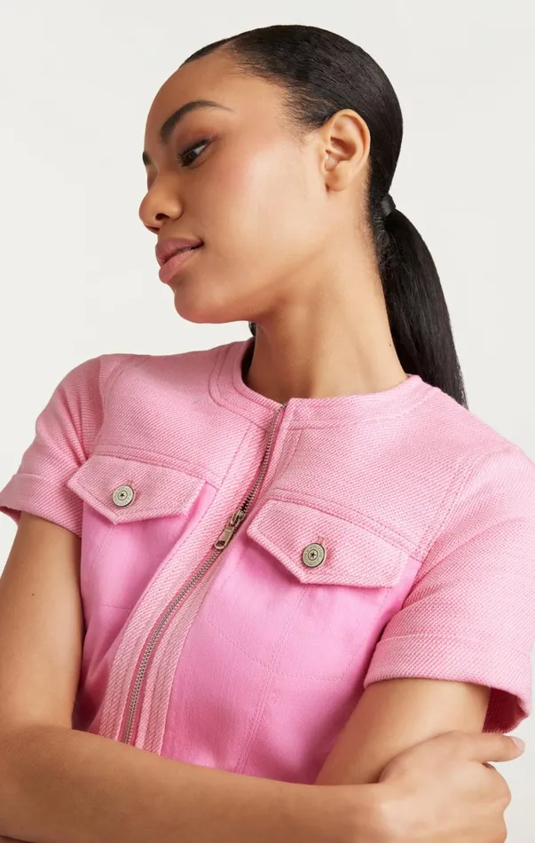 Women Mini Cinq Sept Layla Dress Flamingo