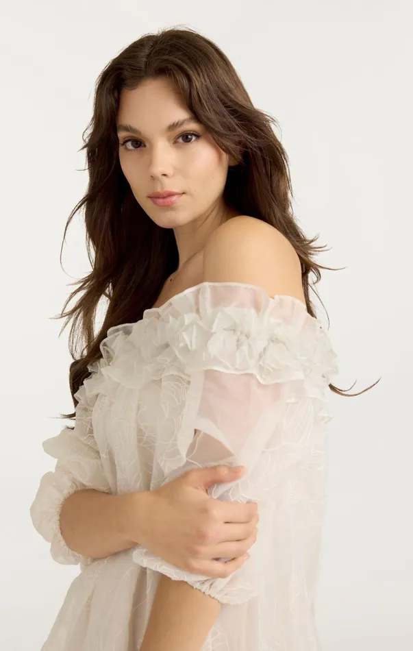 Women Mini Cinq Sept Nava Dress Ivory