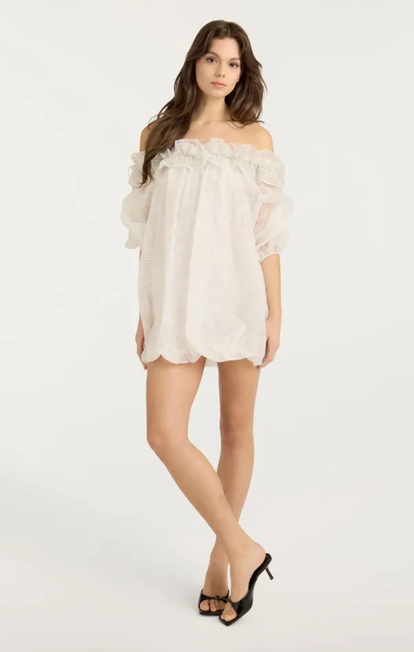 Women Mini Cinq Sept Nava Dress Ivory