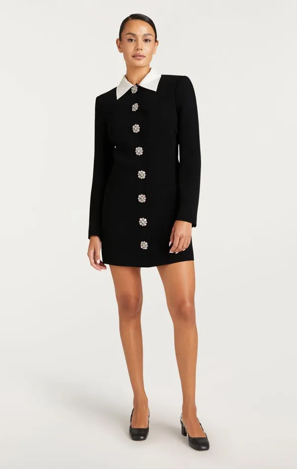 Women Mini Cinq Sept Sheryl Dress Blackivory