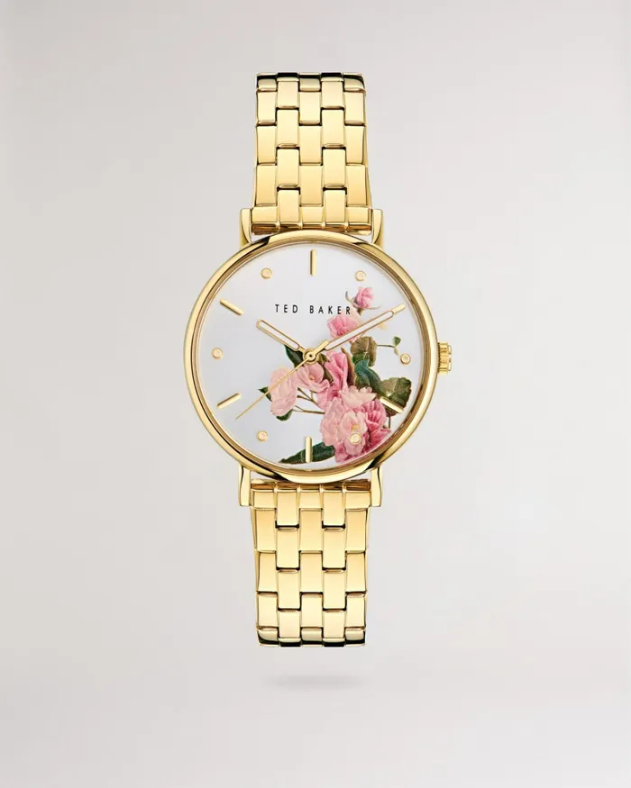 Women MIRIBEL 8211 Phylipa Romance Floral Dial Bracelet Watch Gold Colour Ted Baker Watches Women MIRIBEL 8211 Phylipa Romance Floral Dial Bracelet Watch Gold Colour Ted Baker Watches