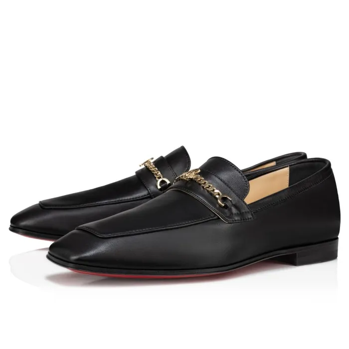 Women MJ Moc Loafers 8211 Calf Leather 8211 Black Christian Louboutin Flats and Loafers