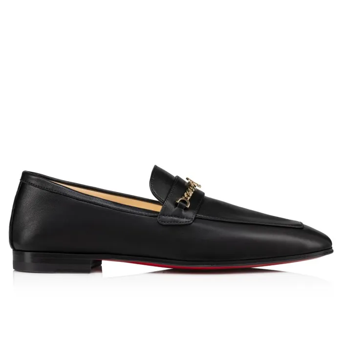 Women MJ Moc Loafers 8211 Calf Leather 8211 Black Christian Louboutin Flats and Loafers