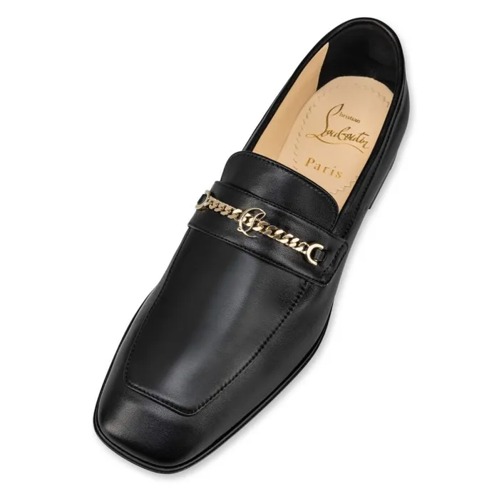Women MJ Moc Loafers 8211 Calf Leather 8211 Black Christian Louboutin Flats and Loafers