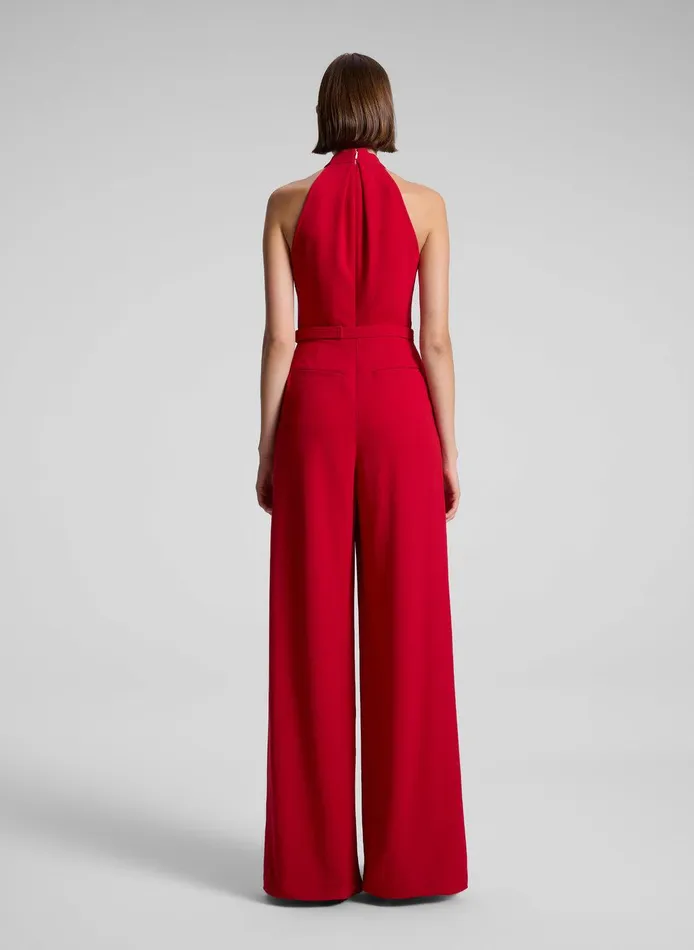Women Murphy II Wide Leg Jumpsuit Really Red ALC Jumpsuits