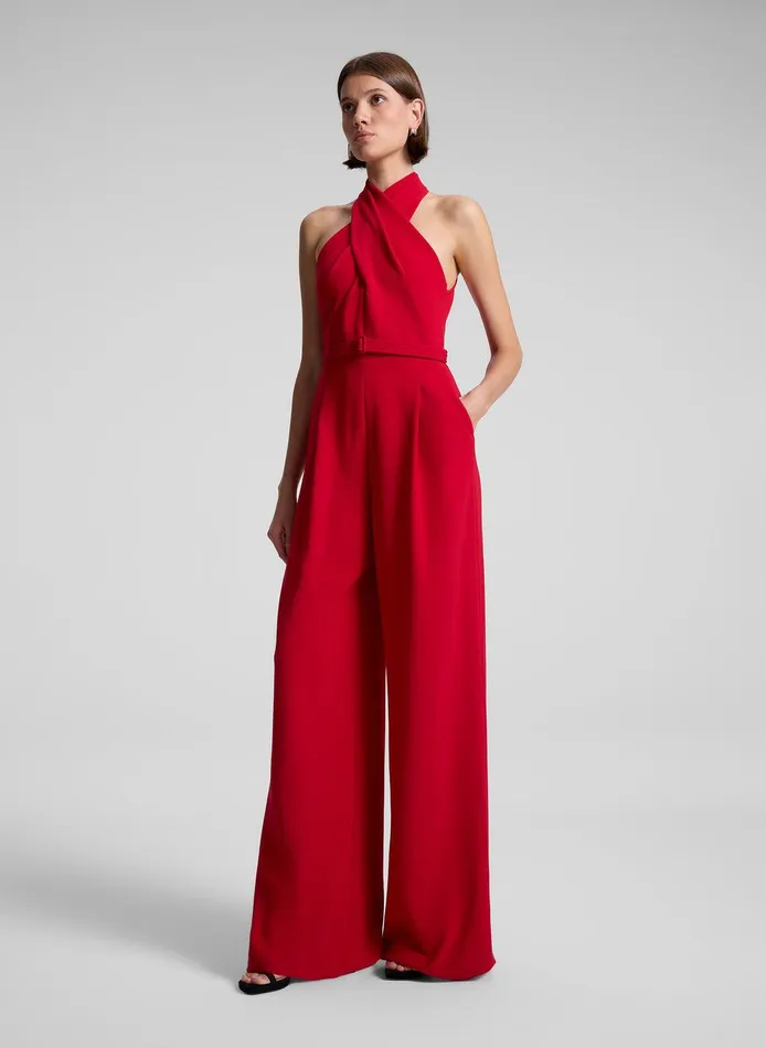 Women Murphy II Wide Leg Jumpsuit Really Red ALC Jumpsuits