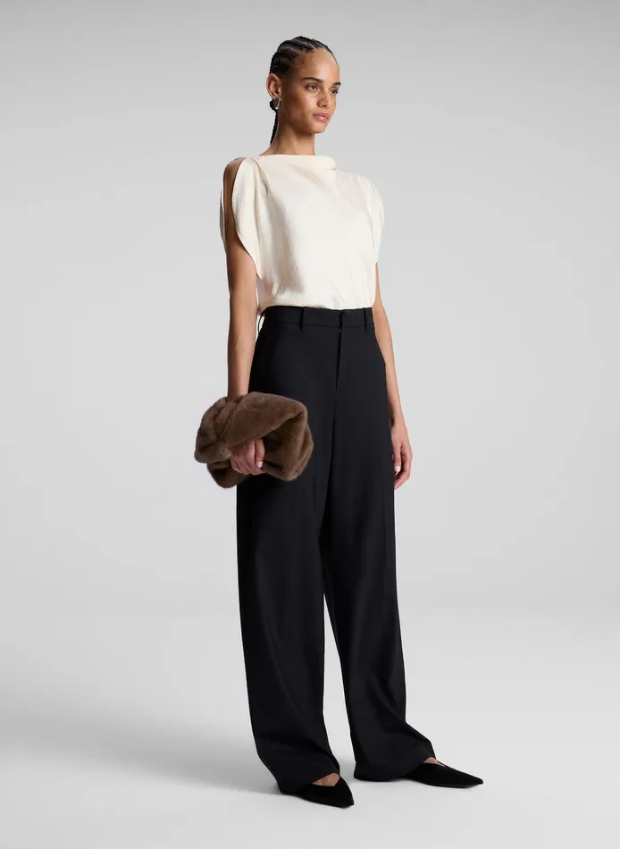 Women Nadia Satin Top Villa ALC Tops